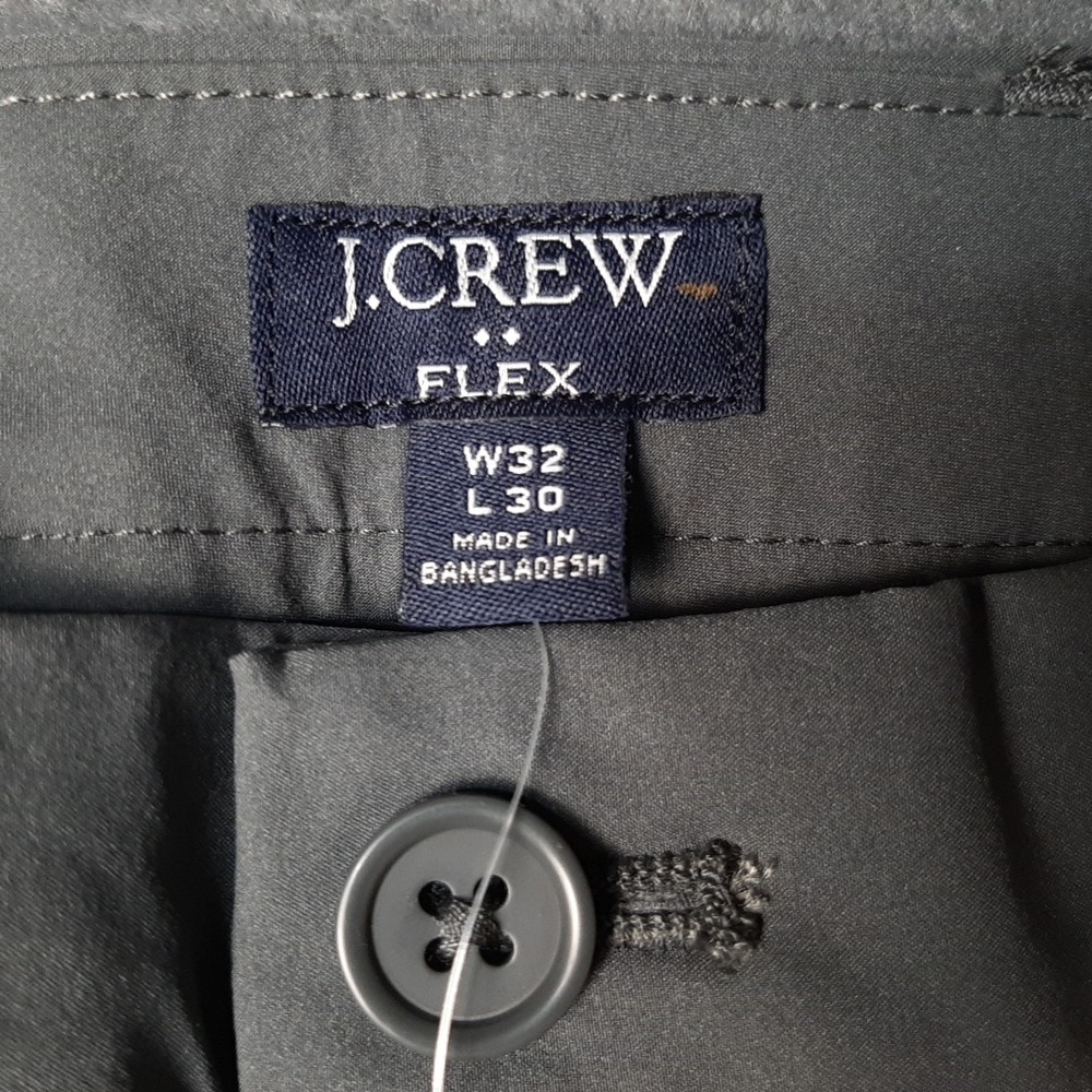 NEW J Crew Tech Pants Mens 32x30 Gray Performance Chino Pant Stretch AA712 - Picture 6 of 10